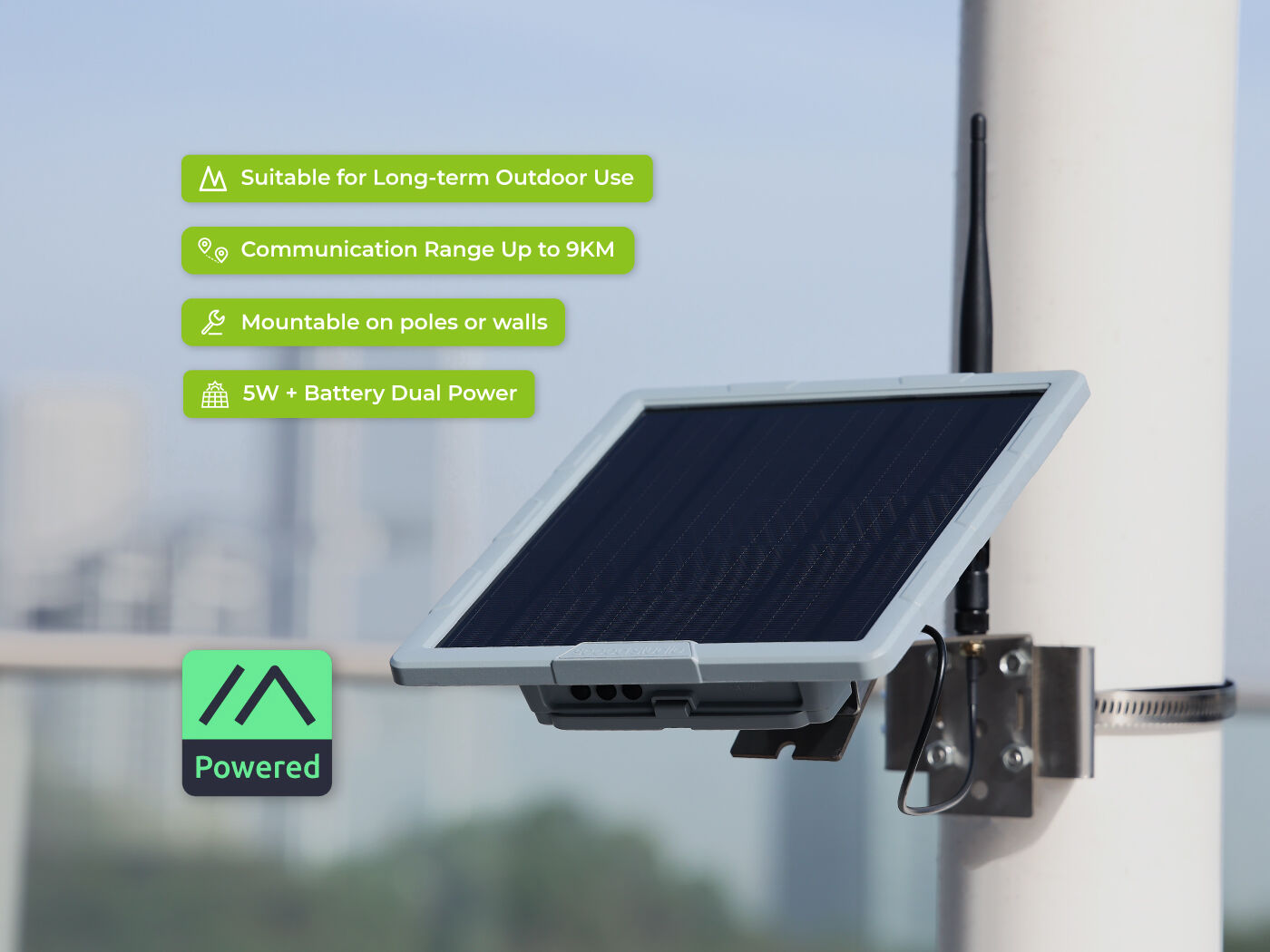 Seeed Studio SenseCAP Solar Node P1-Pro für Meshtastic, inklusive GPS und Akku