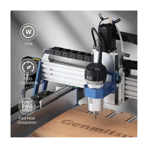 710W CNC-Spindelmotor Trimmer Router 65mm Durchmesser 6 Variabel-6