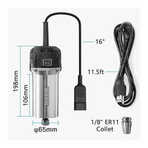 710W CNC-Spindelmotor Trimmer Router 65mm Durchmesser 6 Variabel-5