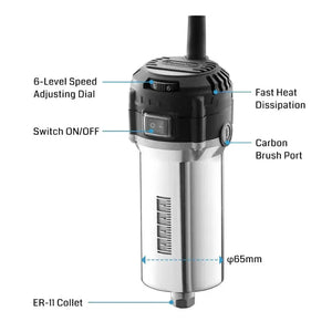 710W CNC-Spindelmotor Trimmer Router 65mm Durchmesser 6 Variabel-2