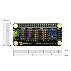 IO Expansion HAT for Raspberry Pi 5 / Zero / Zero W / 4B / 3B+-5