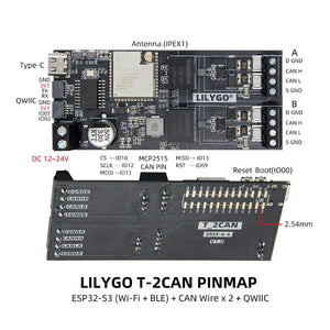 LILYGO T-2CAN ESP32S3 Controller with Dual CAN FD & QWIIC Interface-7
