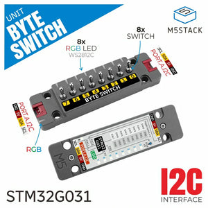 M5Stack Byte Switch Einheit mit 8x Schaltern (STM32G031)-2