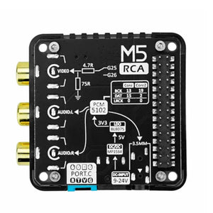 M5Stack RCA Audio/Video Composite-Modul 13.2-5