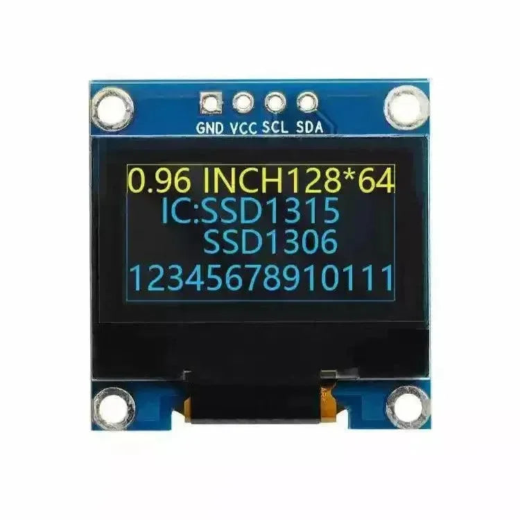 0,96-Zoll-OLED-Anzeigemodul, 128×64 Auflösung, SPI/I2C-Kommunikation