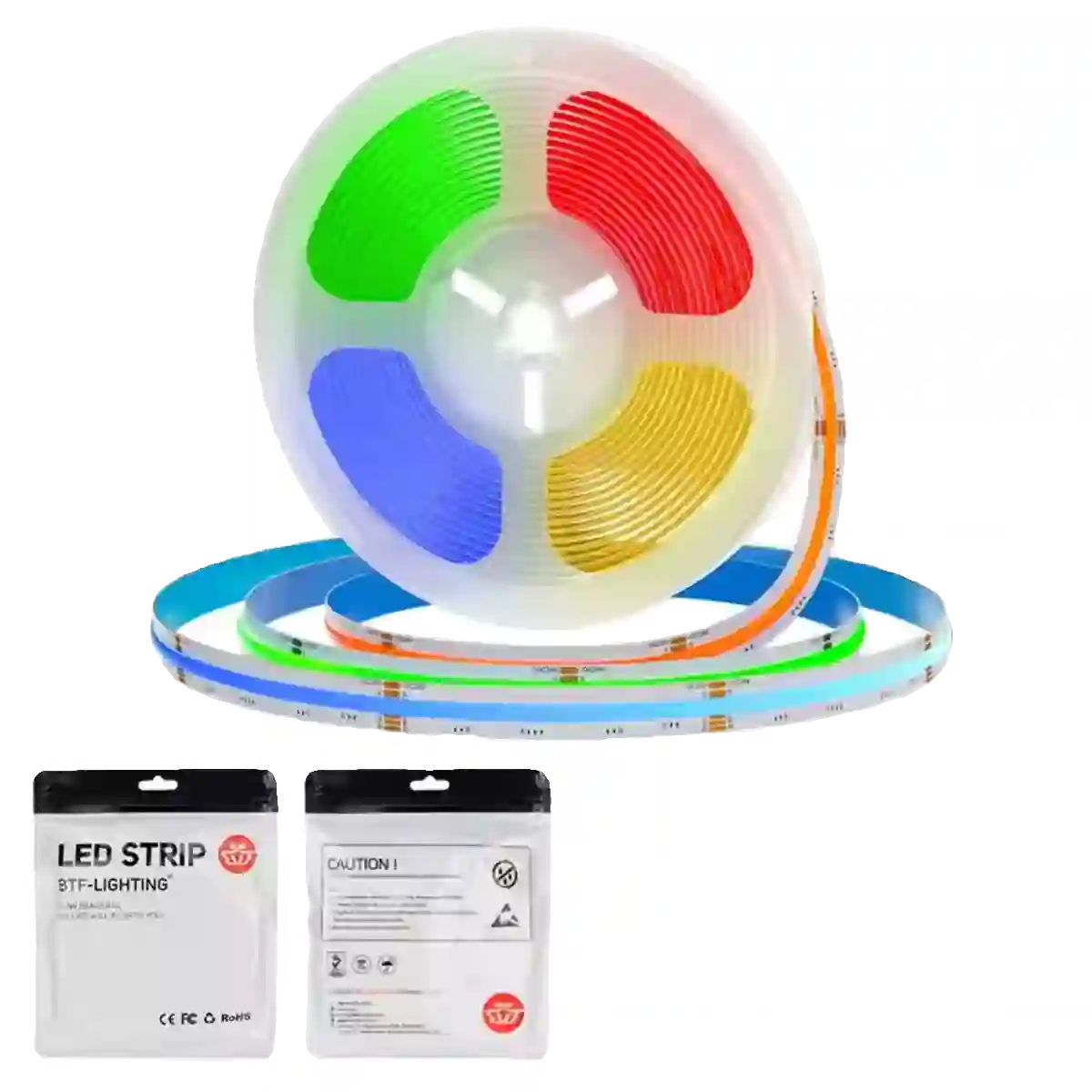 OpenELAB Lighting FCOB RGBW LED Streifen 24V – Nahtlose PWM Steuerung
