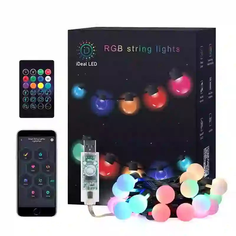 Lighting Smart RGB Ball Lichterkette – USB, IP65, App & Sprachsteuerung