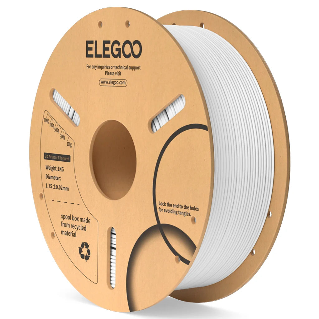 ELEGOO PLA Weiß Filament 3D Drucker Verbrauchsmaterialien 1KG 1.75mm für FDM 3D Drucker