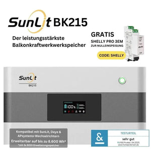 SunLit BK215 Kopfspeicher – 2,15 kWh (Brandneu & Refurbished erhältlich)