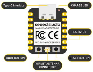 Seeed Studio XIAO ESP32C3 RISC-V Wi-Fi BLE 5.0 Batterieaufladung unterstützt-7