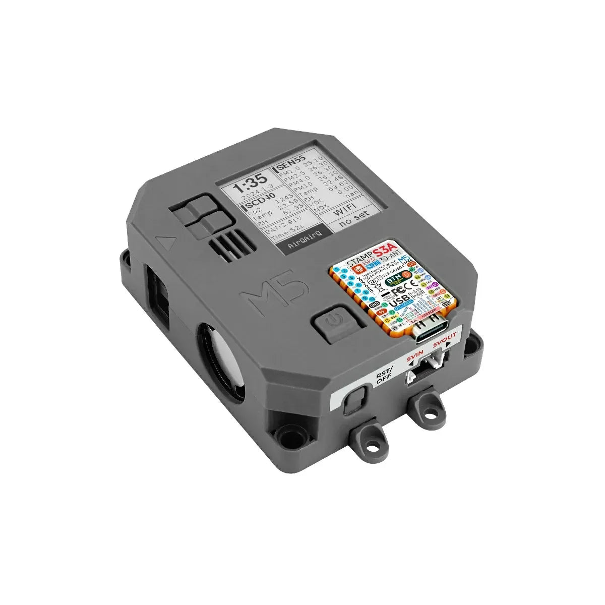 M5Stack Luftqualitäts-Kit v1.1 mit M5StampS3A (SEN55, SCD40)