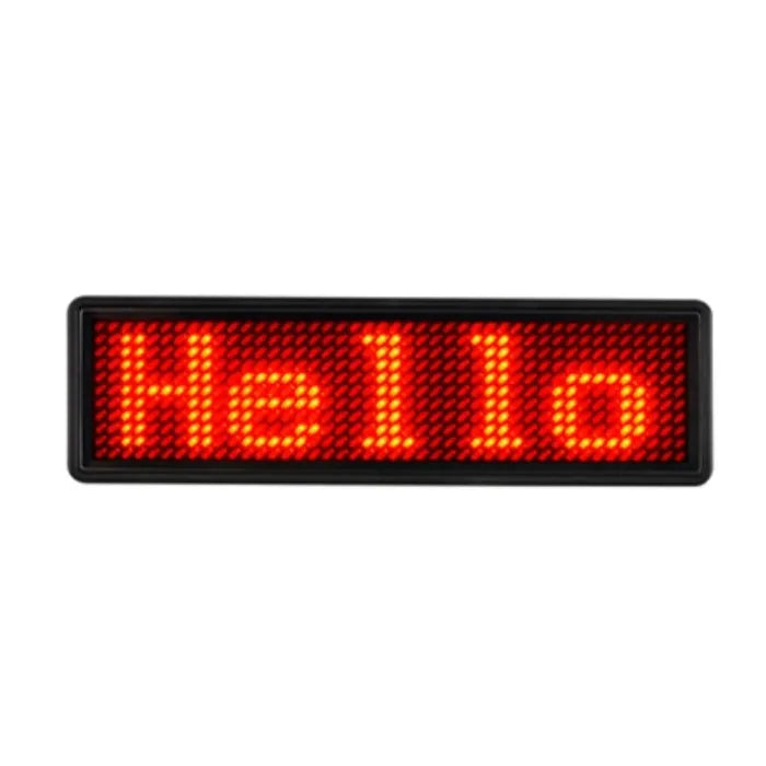 Bluetooth-LED-Namensschild zum Selbermachen, wiederaufladbar, kabellos, wiederverwendbar