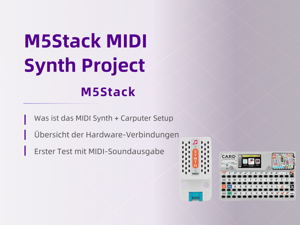 Wie verwendet man die M5Stack MIDI Synthesizer Unit?