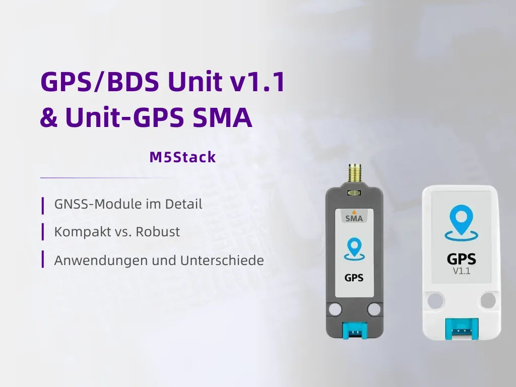 Vergleich von GPS/BDS Unit v1.1 und Unit-GPS SMA