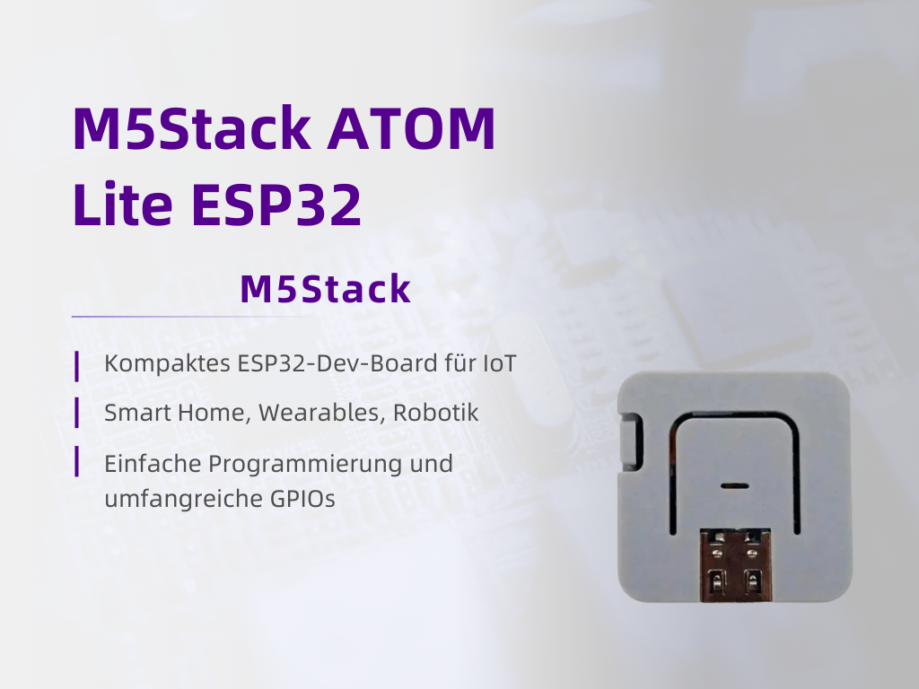 Leistungsstarkes Mikro-Entwicklungsboard - M5Stack ATOM Lite ESP32