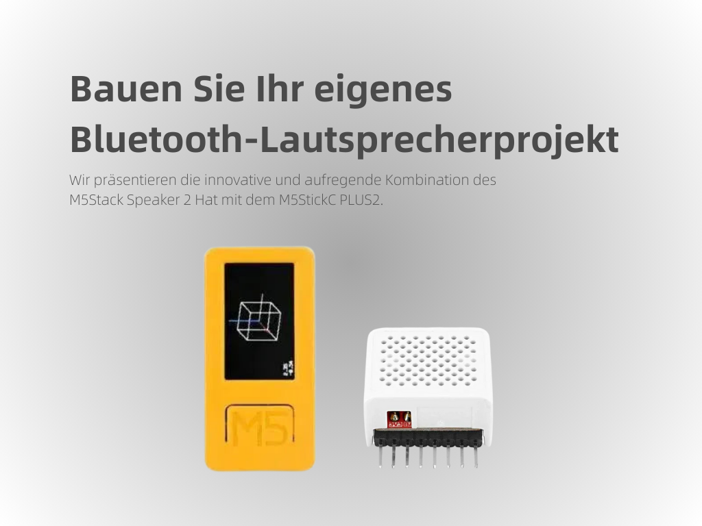 M5StickC Plus2: Bauen Sie Ihr eigenes Bluetooth-Lautsprecherprojekt