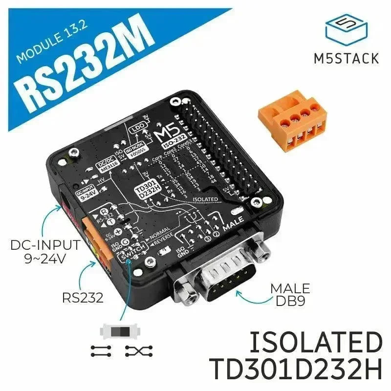 M5stack RS232 Modul 13.2 mit DB9 Stecker