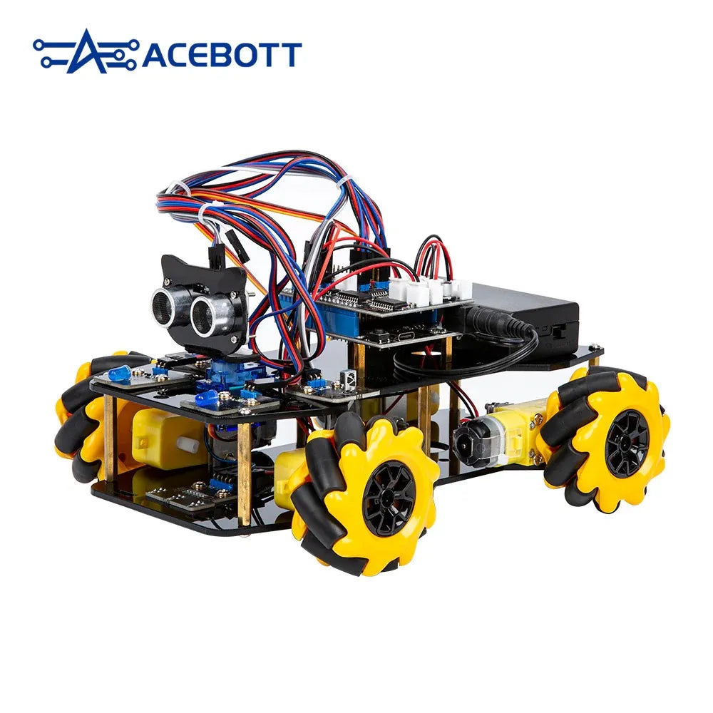 ACEBOTT ESP32 Smart Auto Starter Kit 4WD Mecanum-Rad Mehrfach-Richtung