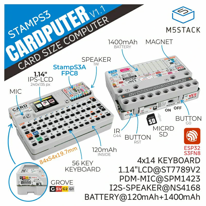 M5Stack Cardputer mit M5StampS3 v1.1-2
