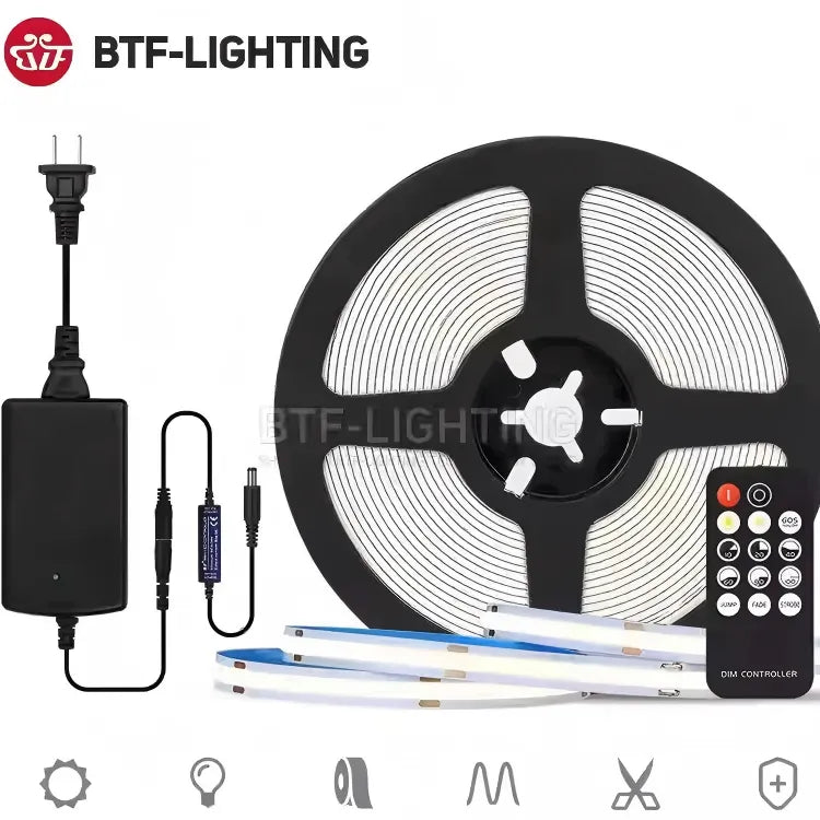 OpenELAB-Lighting FCOB LED Streifen Super Hell | Flexibel | 12V