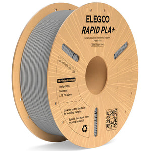 ELEGOO Rapid PLA Plus Grau Filamente 3D Drucker Verbrauchsmaterial 1KG 1.75mm für FDM 3D Drucker