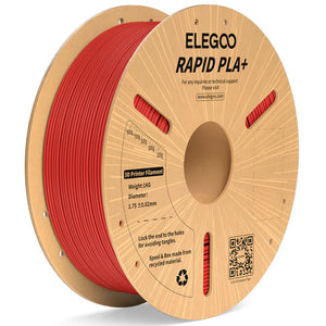 ELEGOO Rapid PLA Plus Rotes Filament 3D Drucker Verbrauchsmaterial 1KG 1.75mm für FDM 3D Drucker