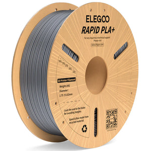 ELEGOO Rapid PLA Plus Silber Filamente 3D Drucker Verbrauchsmaterial 1KG 1,75mm für FDM 3D Drucker