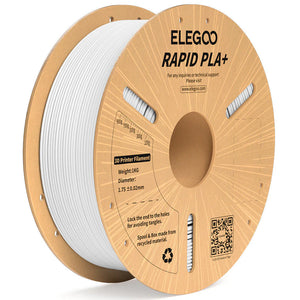 ELEGOO Rapid PLA Plus Weiß Filamente 3D Drucker Verbrauchsmaterial 1KG 1.75mm für FDM 3D Drucker