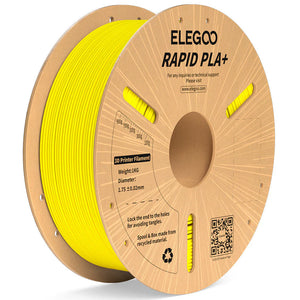 ELEGOO Rapid PLA Plus Gelbe Filamente 3D Drucker Verbrauchsmaterialien 1KG 1.75mm für FDM 3D Drucker