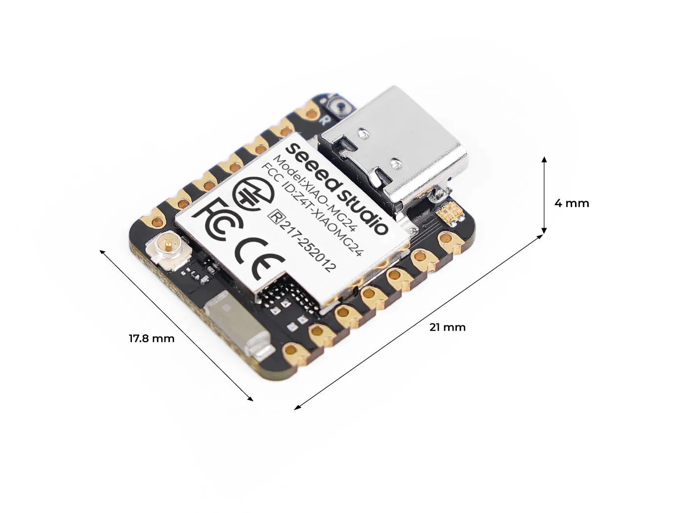 Seeed Studio XIAO MG24 Silicon Labs EFR32MG24 BLE 5.3 1.95μA-5