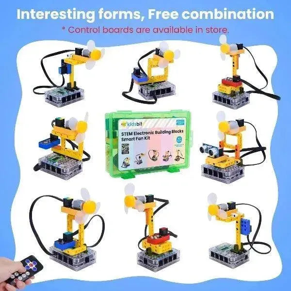 KeyeStudio Kidsbits STEM Elektronische Bausteine Intelligentes Lüfter-Kit Arduino