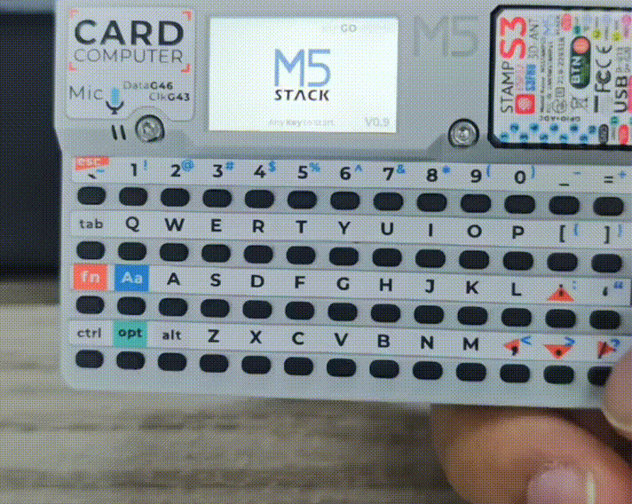 M5Stack Cardputer Kit with M5StampS3 1400mAh Battery - OpenELAB