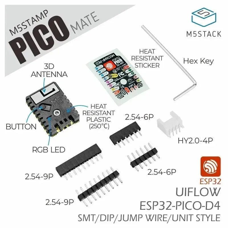 M5Stamp Pico Mate mit Stiftleisten-2